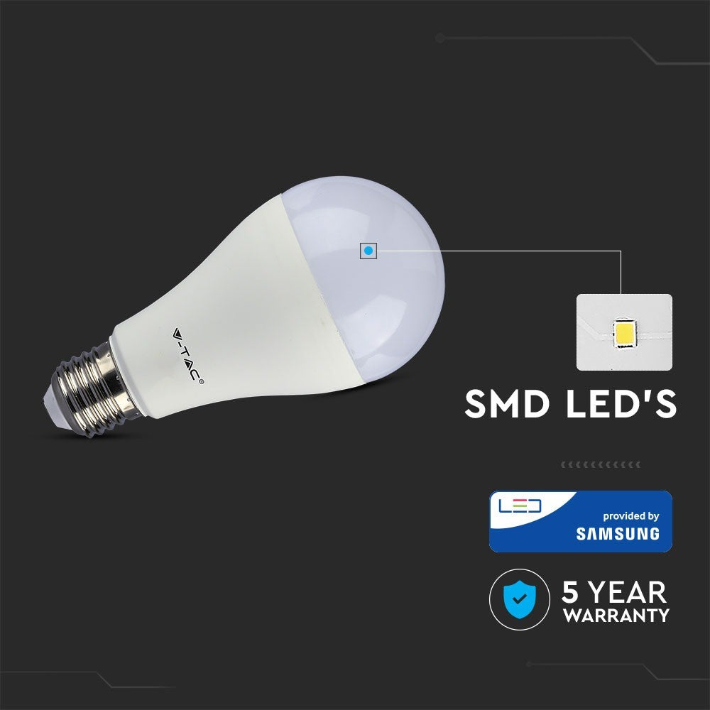 9W A70 Żarówka LED / Chip SAMSUNG / Zasilanie awaryjne(3Godziny) / Barwa:3000K / Trzonek:E27