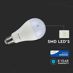 9W A70 Żarówka LED / Chip SAMSUNG / Zasilanie awaryjne(3Godziny) / Barwa:6400K / Trzonek:E27