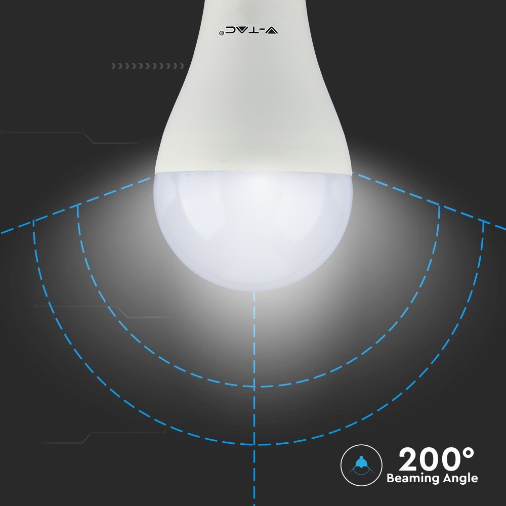 9W A70 Żarówka LED / Chip SAMSUNG / Zasilanie awaryjne(3Godziny) / Barwa:3000K / Trzonek:E27