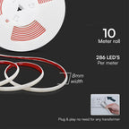 12.5W Taśma LED COB / Barwa:4000K / Zasilanie: 230V / IP65 / Rolka:10m