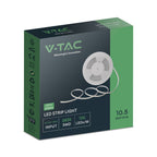 10.5W Taśma LED / Barwa:Czerwony / Zasilanie: 230V / IP65 / Rolka:10m