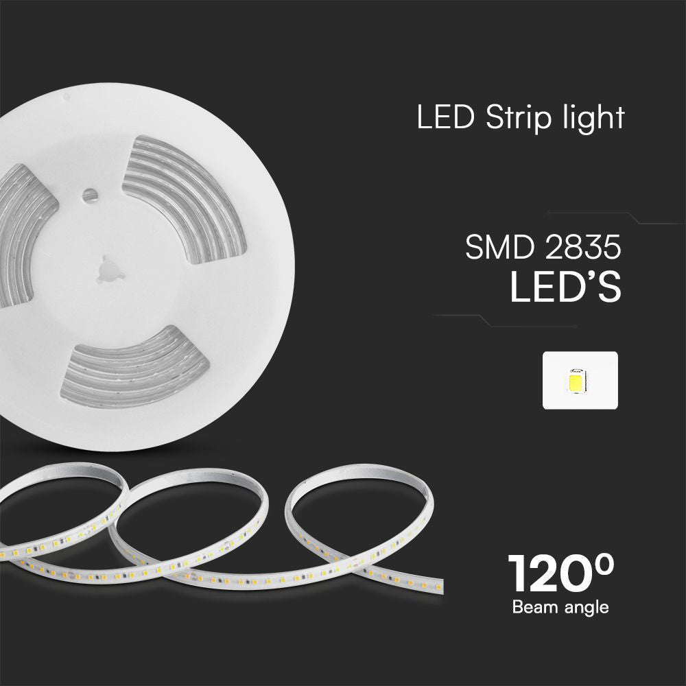 10.5W Taśma LED / Barwa:Niebieski / Zasilanie: 230V / IP65 / Rolka:10m