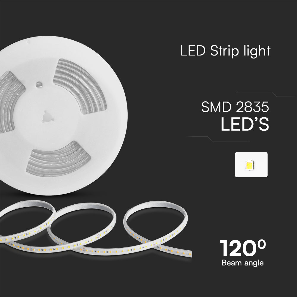 10.5W Taśma LED / Barwa:4000K / Zasilanie: 230V / IP65 / Rolka:10m