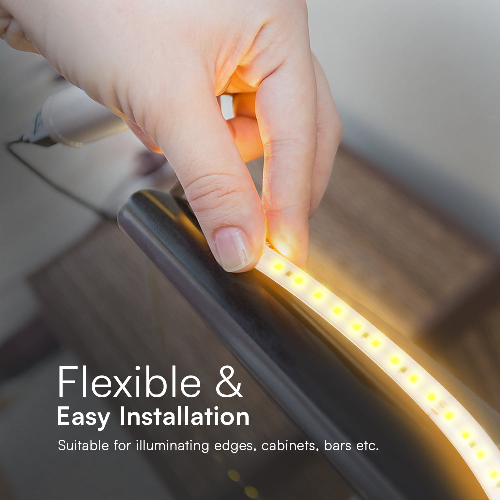 10.5W Taśma LED / Barwa:6500K / Zasilanie: 230V / IP65 / Rolka:10m