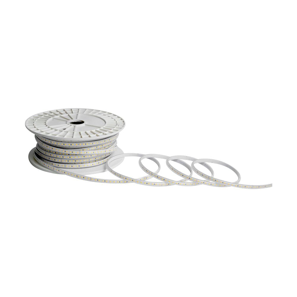 10.5W Taśma LED / Barwa:Czerwony / Zasilanie: 230V / IP65 / Rolka:50m