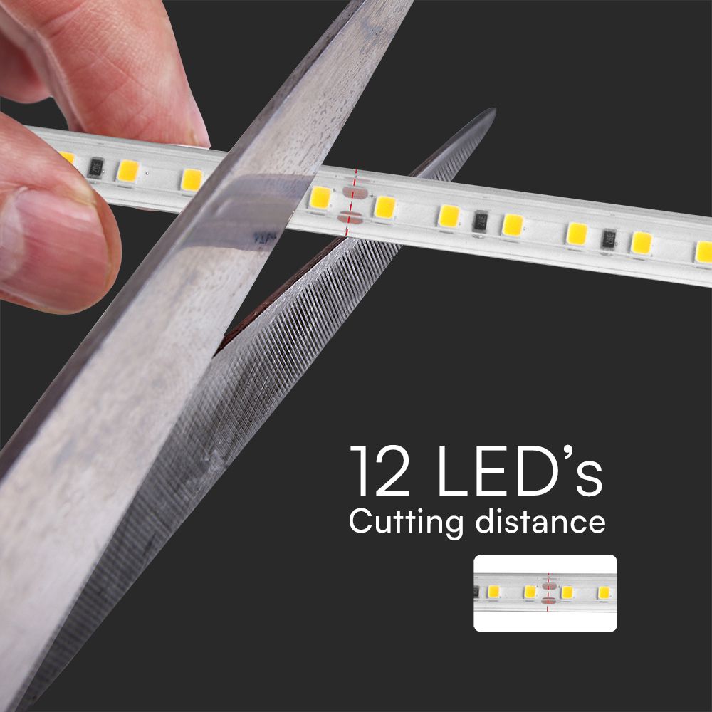 10.5W Taśma LED / Barwa:3000K / Zasilanie: 230V / IP65 / Rolka:50m