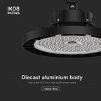 200W Oprawa Highbay LED ( Zasilacz SOSEN ) / Barwa:5000K / Obudowa: Czarna / Skuteczność 210lm/W / Kąt 90' / 5 Lat gwarancji
