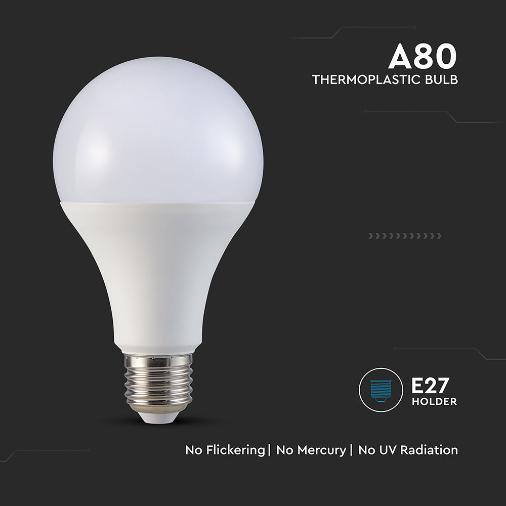 20W A80 Żarówka LED / Barwa:6500K / Trzonek:E27 / Skuteczność 120lm/W