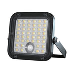 VT-411CCT 10W LED SOLAR FLOODLIGHT WITH PIR SENSOR 4000K+6000K BLACK
