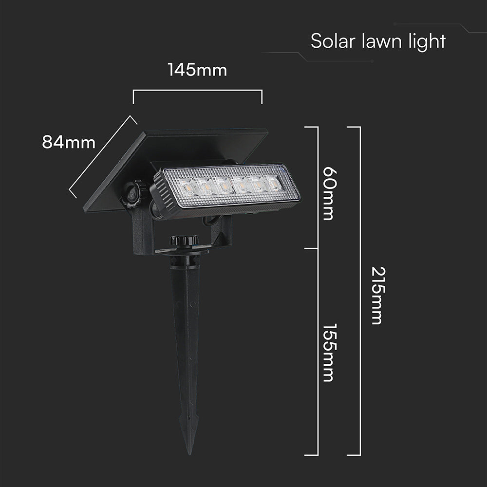 0.9W Oprawa Ogrodowa 2w1 montaż na ścienny i wbijana / Barwa:3000K / Bateria: 3.7V, Li-ion 1200mAh
