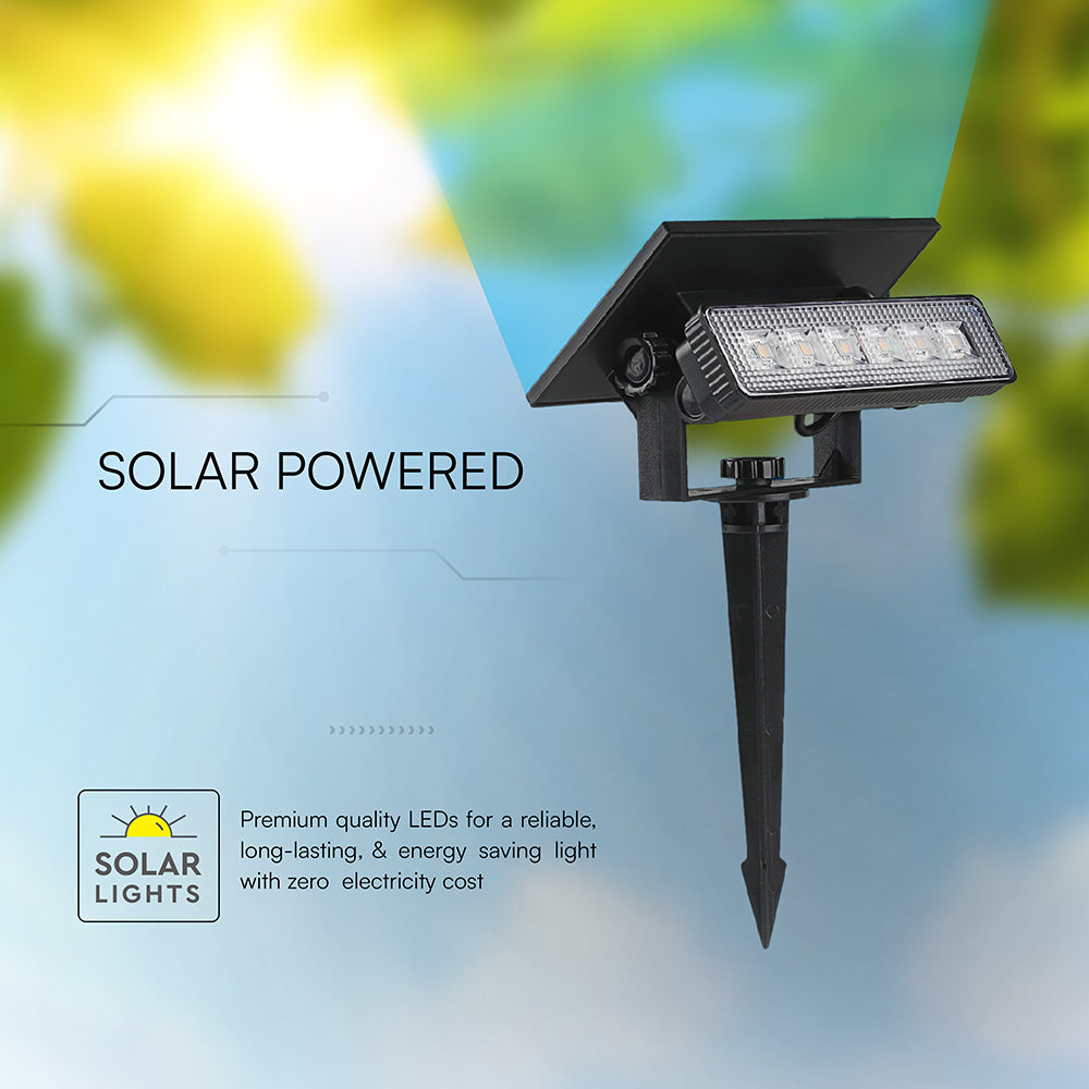 0.9W Oprawa Ogrodowa 2w1 montaż na ścienny i wbijana / Barwa:3000K / Bateria: 3.7V, Li-ion 1200mAh
