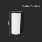 12W Kinkiet Ścienny LED / Barwa:3w1 / Czarny