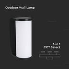12W Kinkiet Ścienny LED / Barwa:3w1 / Czarny