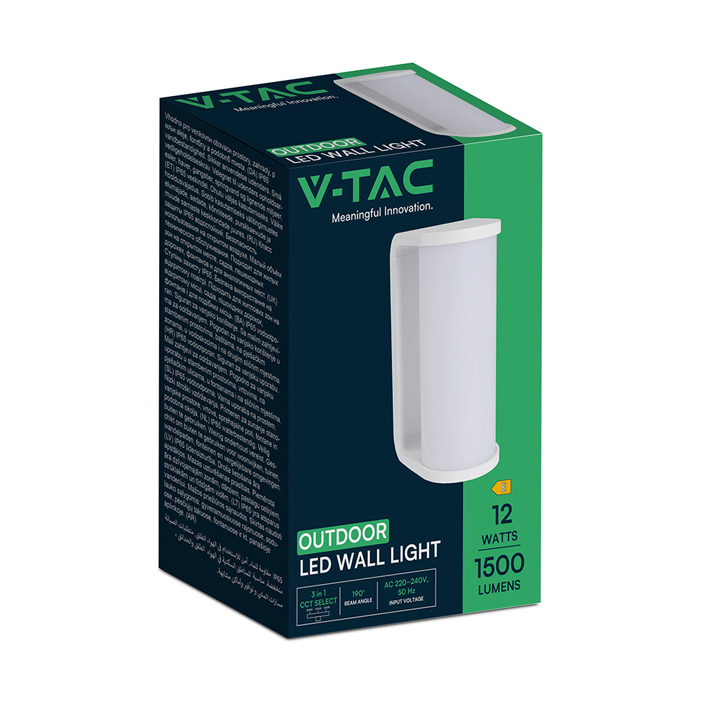 12W Kinkiet Ścienny LED / Barwa:3w1 / Biały