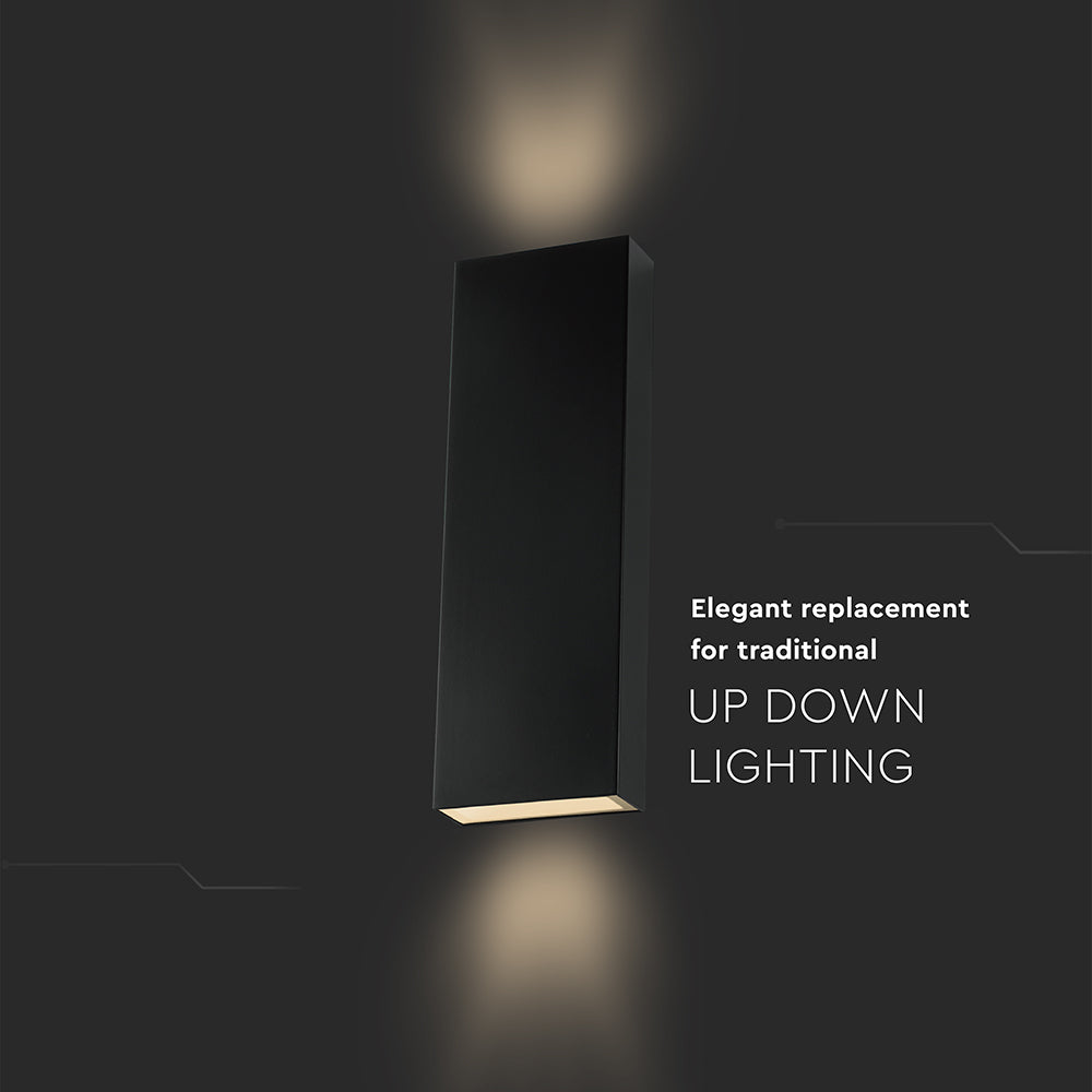 8W Kinkiet Ścienny LED / Barwa:4000K / Czarny