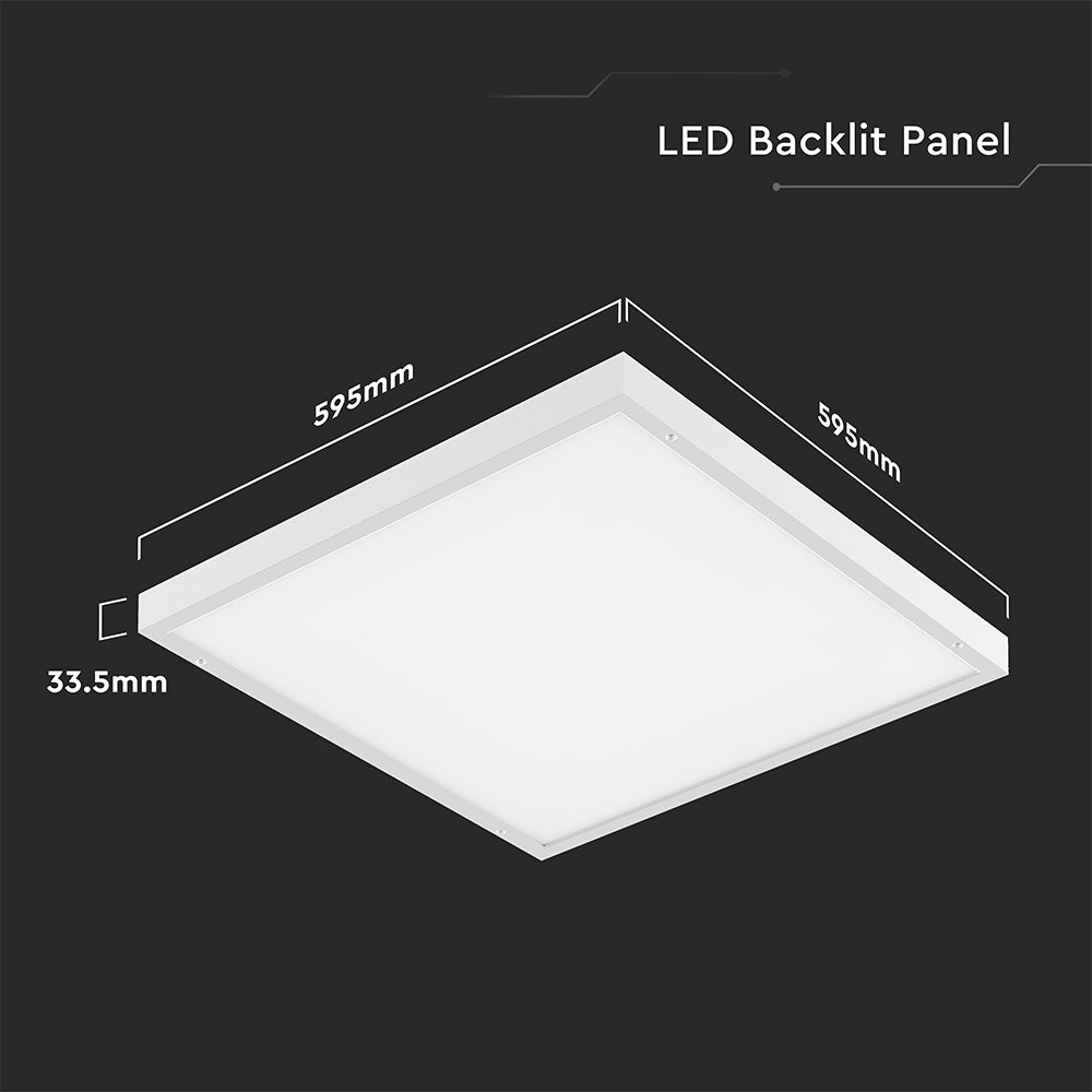 36W Panel LED 600x600mm / 2w1 / Barwa:4000K/ Wydajność: 120lm/w / Kąt 110' / 2 Lat gwarancji / Obudowa: Biała