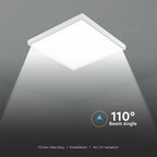 36W Panel LED LUVIO 600x600mm / 2w1 / Barwa:6500K/ Wydajność: 120lm/w / Opakowanie: 10szt. / Kąt 110' / 2 Lat gwarancji / Obudowa: Biała