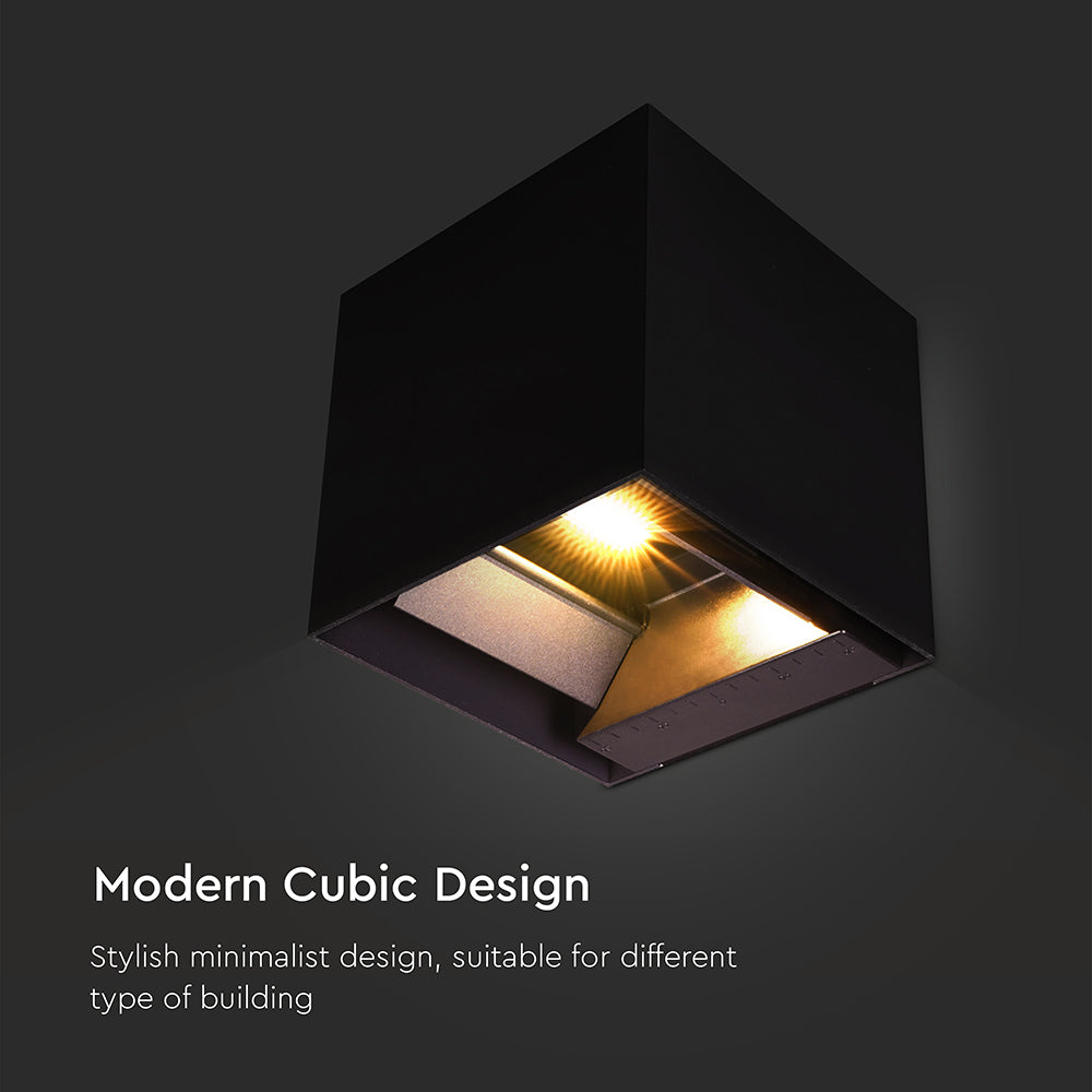 9W Solarna Lampa Ścienna z czujnikiem ruchu / Barwa: 3w1 / Obudowa: Czarna / IP65
