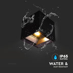 9W Solarna Lampa Ścienna z czujnikiem ruchu / Barwa: 3w1 / Obudowa: Czarna / IP65