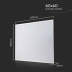 40W Panel LED BACKLIT 600x600mm / Zasilacz PHILIPS / Barwa:4000K / 5 Lat gwarancji / Skuteczność 120lm/W
