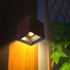 9W Solarna Lampa Ścienna z czujnikiem ruchu / Barwa: 3w1 / Obudowa: Brązowy / IP65