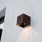 9W Solarna Lampa Ścienna z czujnikiem ruchu / Barwa: 3w1 / Obudowa: Brązowy / IP65