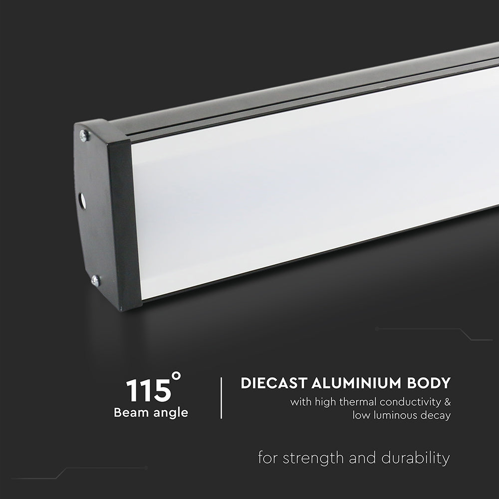 200W Liniowa Oprawa Highbay LED / Barwa: 6500K / Obudowa: Czarna