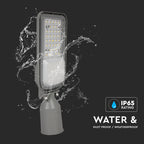 30W Lampa uliczna z regulowanym uchwytem VIRANO / Barwa:4000K / Wydajność: 135lm/w / Obudowa: Szara