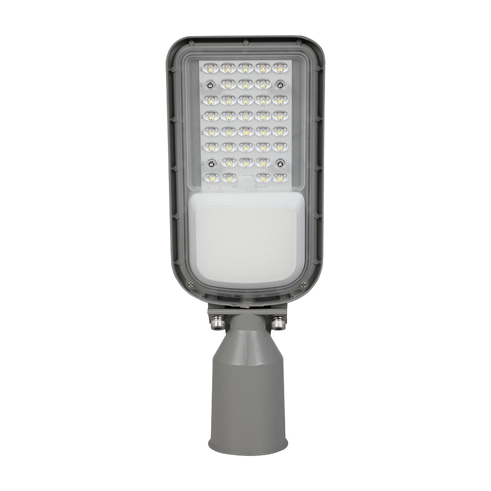 30W Lampa uliczna z regulowanym uchwytem VIRANO / Barwa:6500K / Wydajność: 135lm/w / Obudowa: Szara