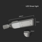 100W Lampa uliczna z regulowanym uchwytem VIRANO / Barwa:4000K / Wydajność: 135lm/w / Obudowa: Szara