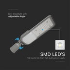 100W Lampa uliczna z regulowanym uchwytem VIRANO / Barwa:4000K / Wydajność: 135lm/w / Obudowa: Szara