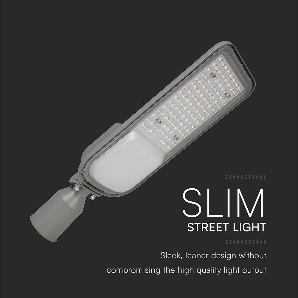 100W Lampa uliczna z regulowanym uchwytem VIRANO / Barwa:6400K / Wydajność: 135lm/w / Obudowa: Szara