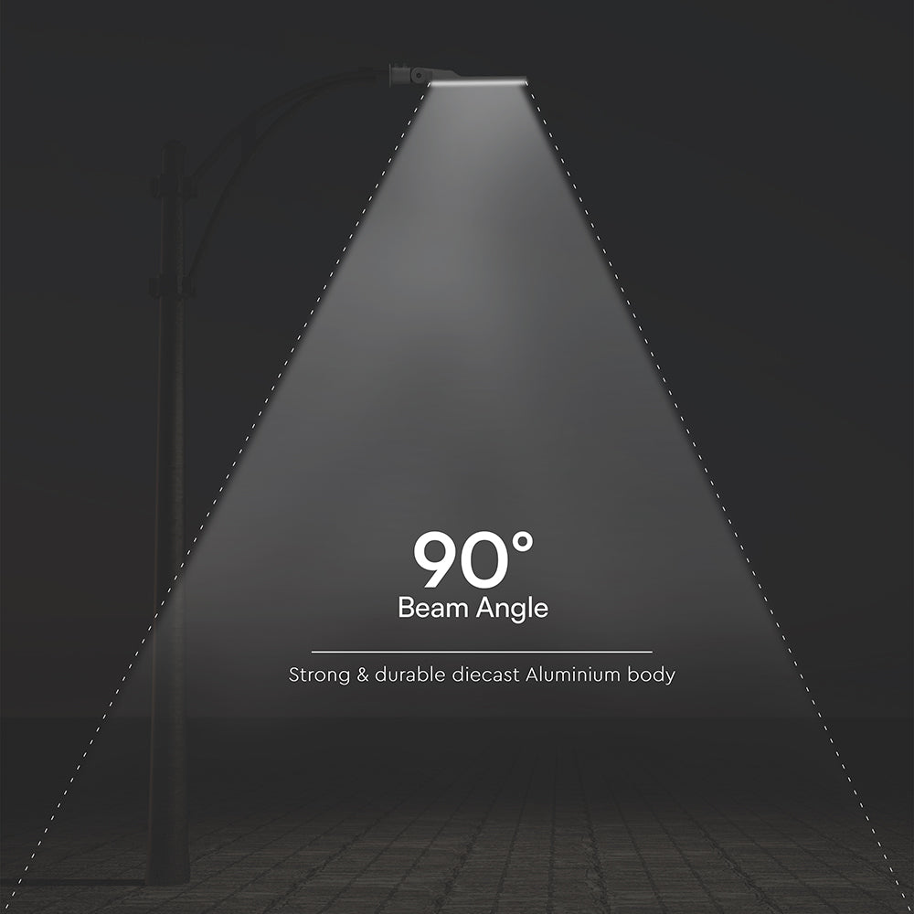 100W Lampa uliczna z regulowanym uchwytem VIRANO / Barwa:4000K / Wydajność: 135lm/w / Obudowa: Szara