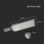 150W Lampa uliczna z regulowanym uchwytem VIRANO / Barwa:4000K / Wydajność: 135lm/w / Obudowa: Szara
