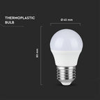 6.5W G45 Żarówka LED / Barwa:4000K / Trzonek:E27