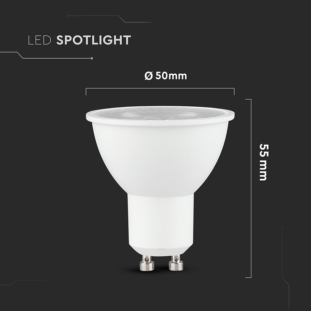 7.5W GU10 Żarówka LED/ Barwa:4000K / Kąt 38' / Trzonek:GU10