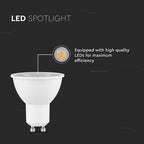 7.5W GU10 Żarówka LED/ Barwa:4000K / Kąt 38' / Trzonek:GU10