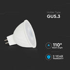 6W MR16 Żarówka LED / Barwa:6500K / Kąt 110' / Trzonek:G5,3