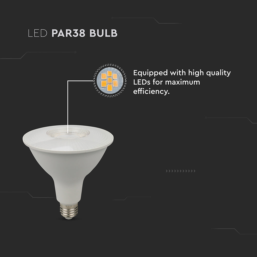 12.8W PAR 38 Żarówka LED / Barwa:3000K / Trzonek:E27