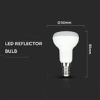 4.8W R50 Żarówka LED / Barwa:4000K / Trzonek:E14