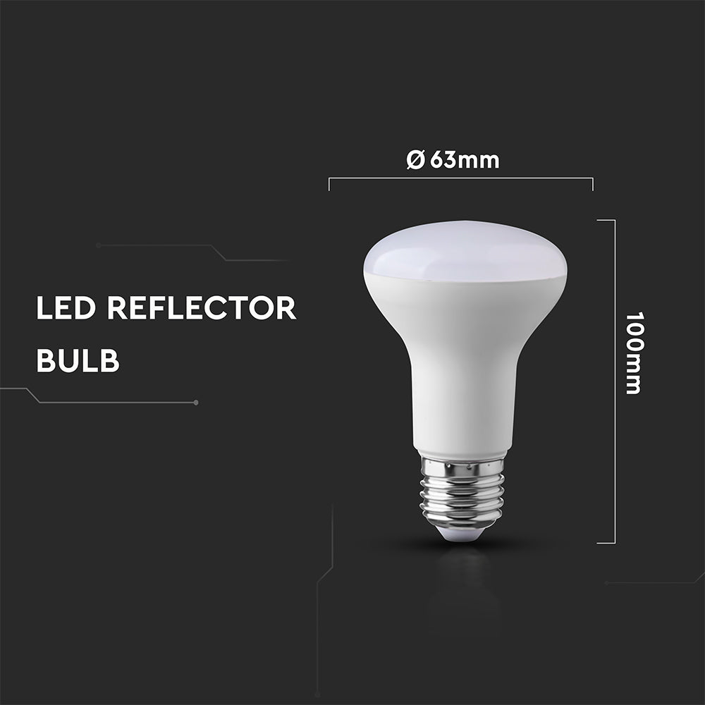 8.5W R63 Żarówka LED / Barwa:3000K / Trzonek:E27