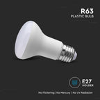 8.5W R63 Żarówka LED / Barwa:6500K / Trzonek:E27