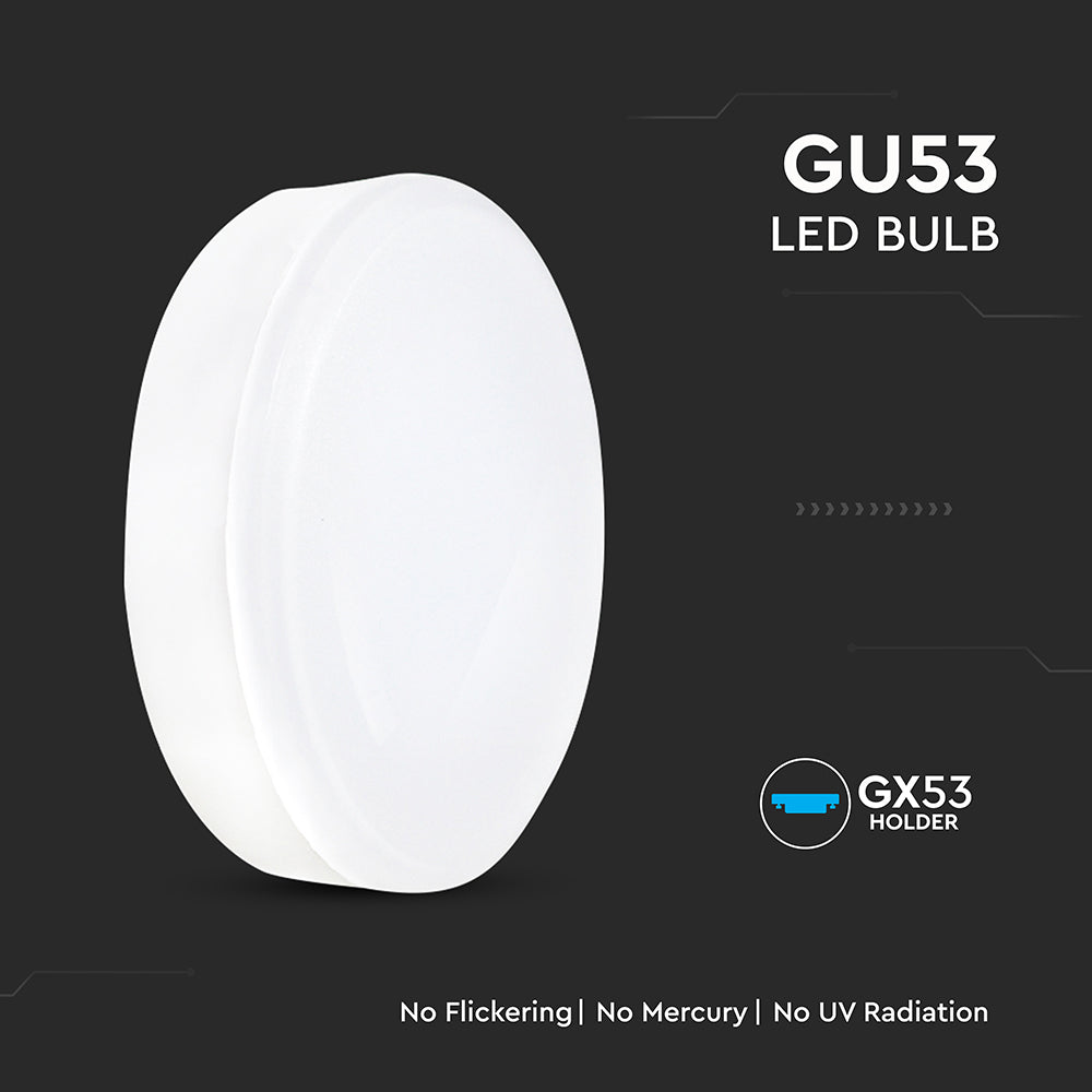 6.4W Żarówka LED / Barwa:3000K / Trzonek:GX53