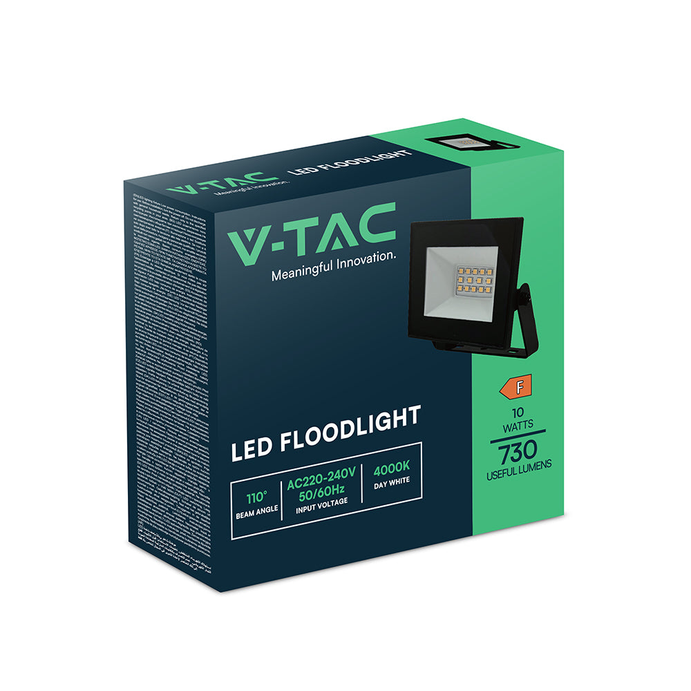 10W Naświetlacz LED / Seria: E-Class / Barwa:4000K / Obudowa: Czarna