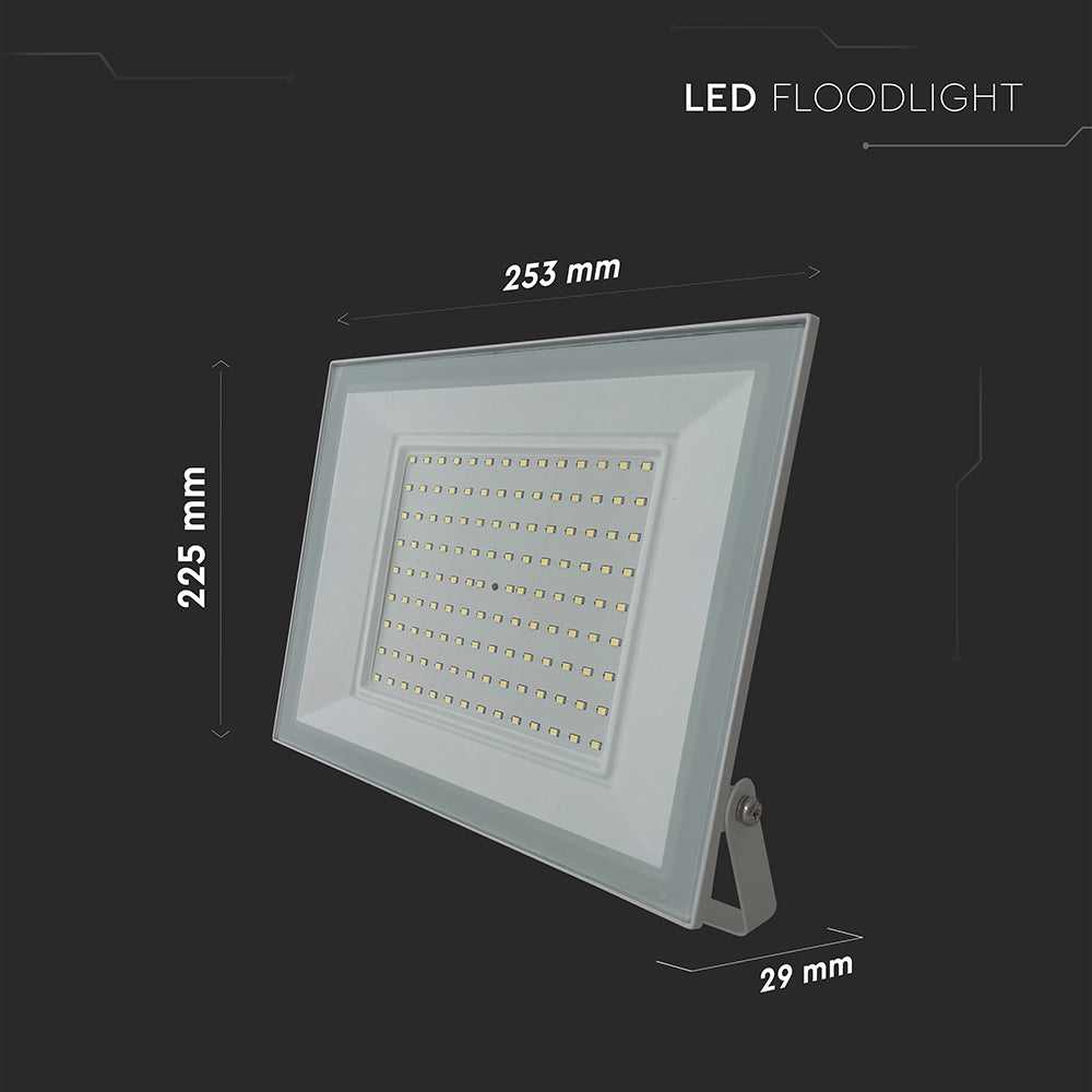100W Naświetlacz LED / Seria: E-Class / Barwa:6500K / Obudowa: Biała