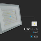 100W Naświetlacz LED / Seria: E-Class / Barwa:6500K / Obudowa: Biała