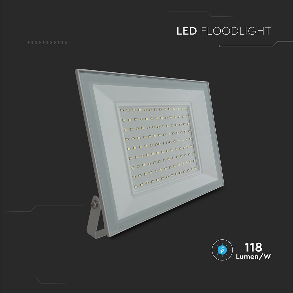 100W Naświetlacz LED / Seria: E-Class / Barwa:6500K / Obudowa: Biała