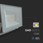 20W Naświetlacz LED / Seria: E-Class / Barwa:4000K / Obudowa: Biała