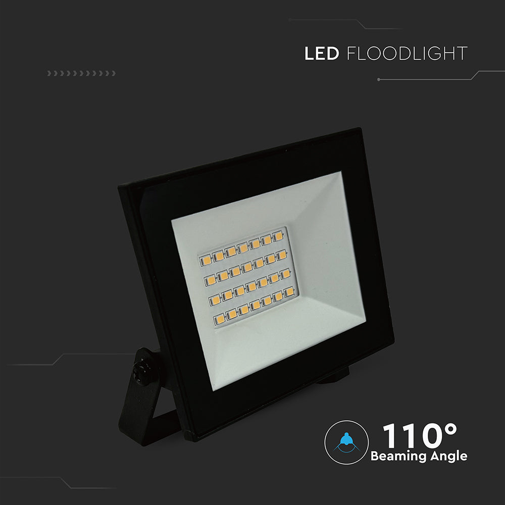 20W Naświetlacz LED / Seria: E-Class / Barwa:6500K / Obudowa: Czarna