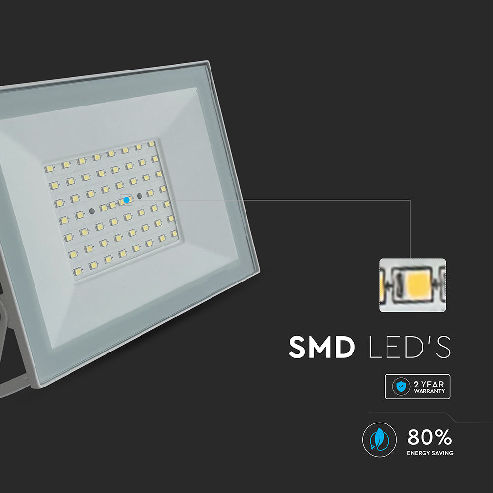 50W Naświetlacz LED / Seria: E-Class / Barwa:4000K / Obudowa: Biała